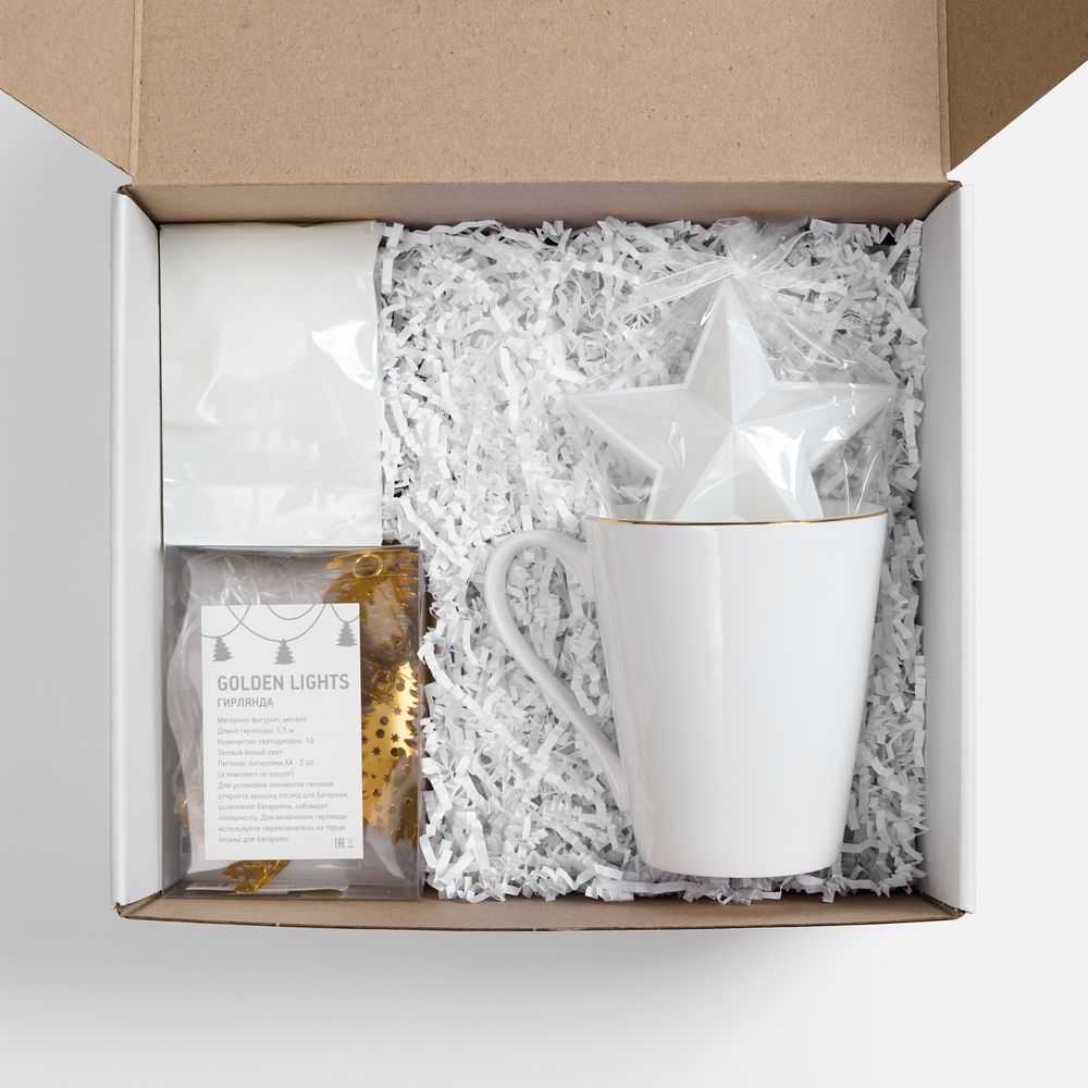 Набор «Планы на счастье», белый с золотистым — изображение 3