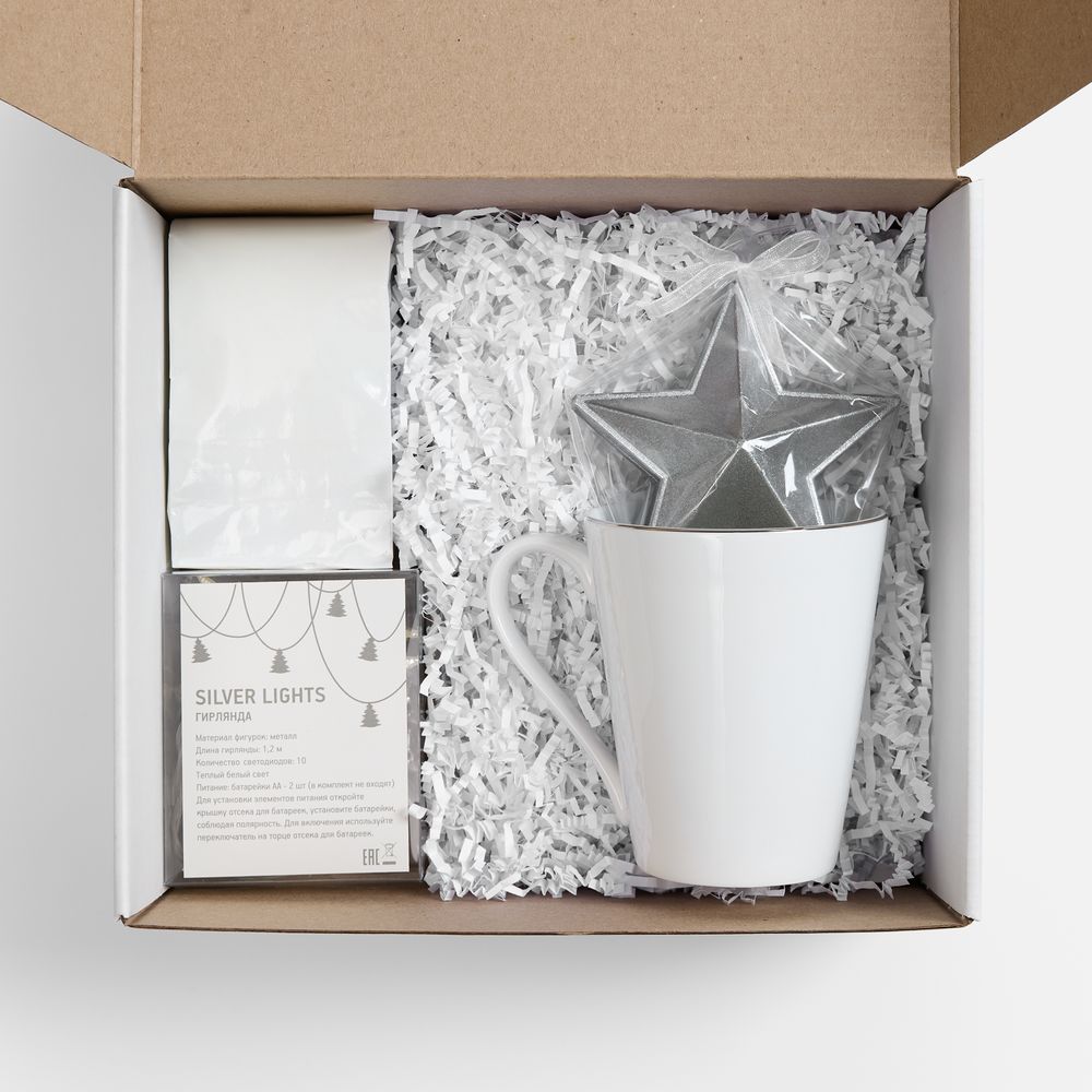 Набор «Планы на счастье», белый с серебристым — изображение 3