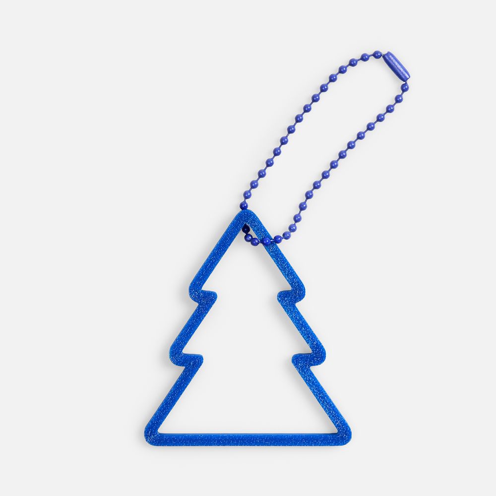 Подвеска «Елочка», 3D-печать, синяя — изображение 5