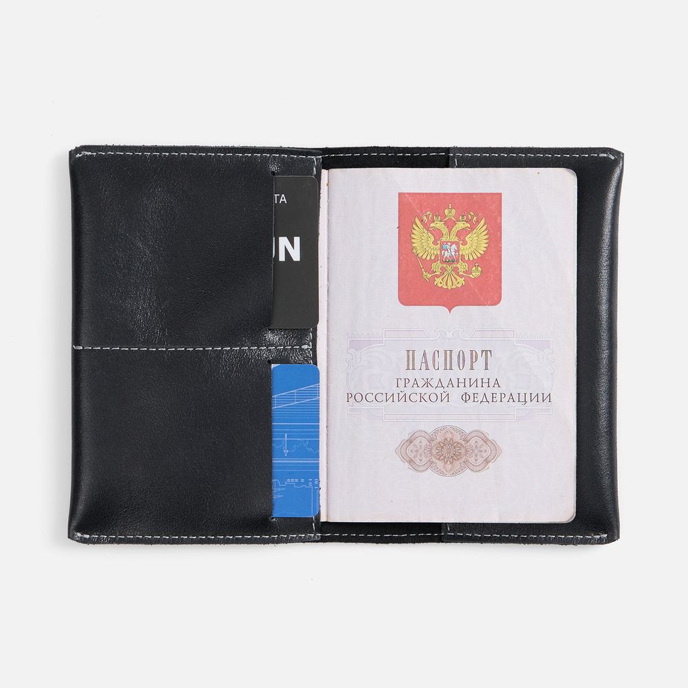 Обложка для паспорта Apache, ver.2, черная — изображение 5