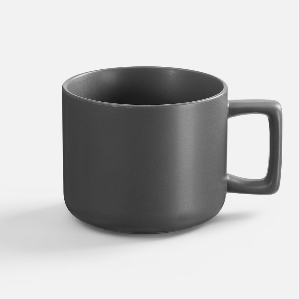 Чашка Jumbo в коробке матовая, темно-серая — изображение 3