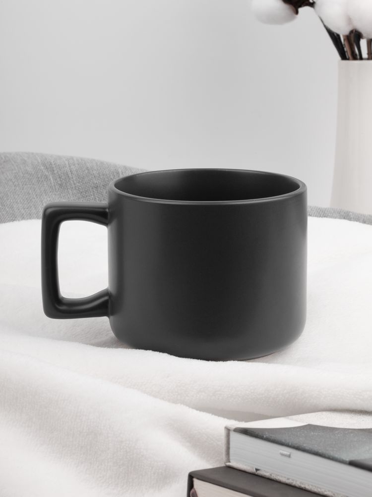 Чашка Jumbo в коробке матовая, темно-серая — изображение 7