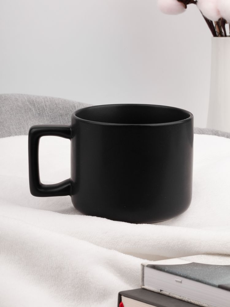 Чашка Jumbo в коробке матовая, черная — изображение 7