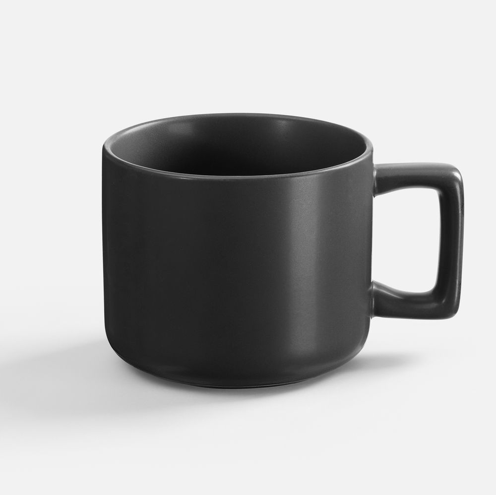 Чашка Jumbo в коробке матовая, черная — изображение 3