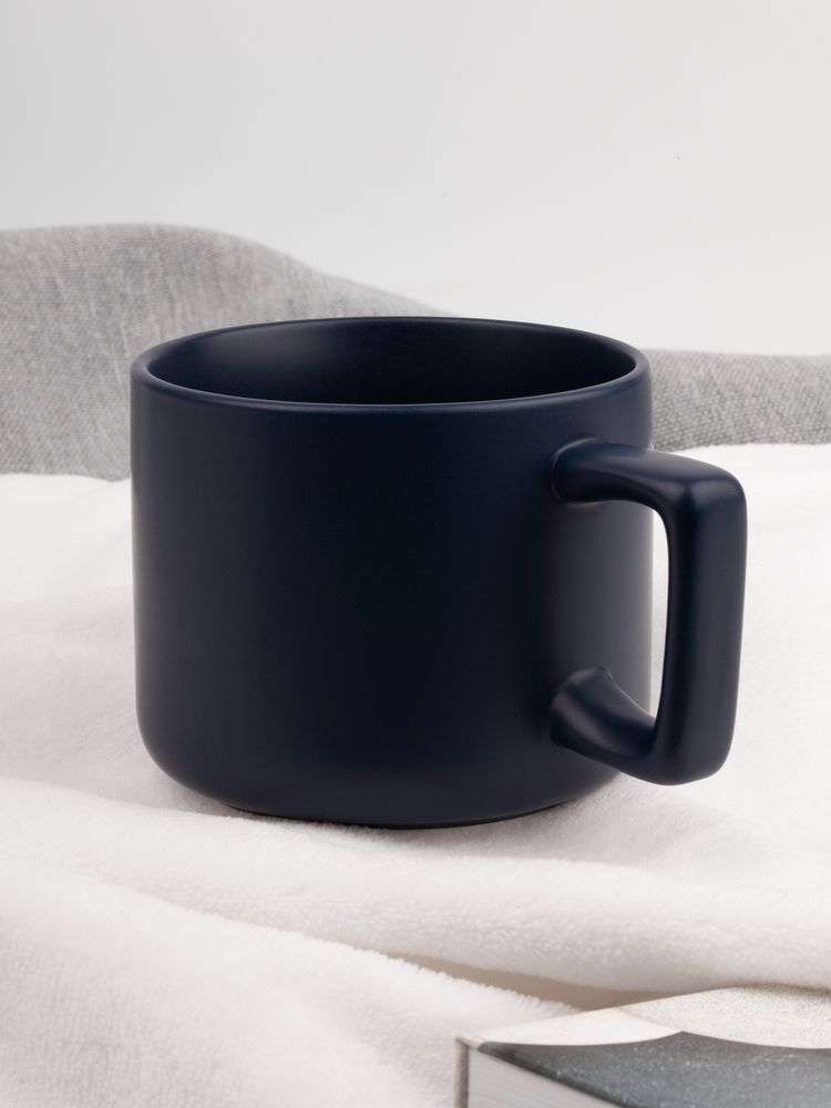 Чашка Jumbo в коробке матовая, темно-синяя — изображение 6