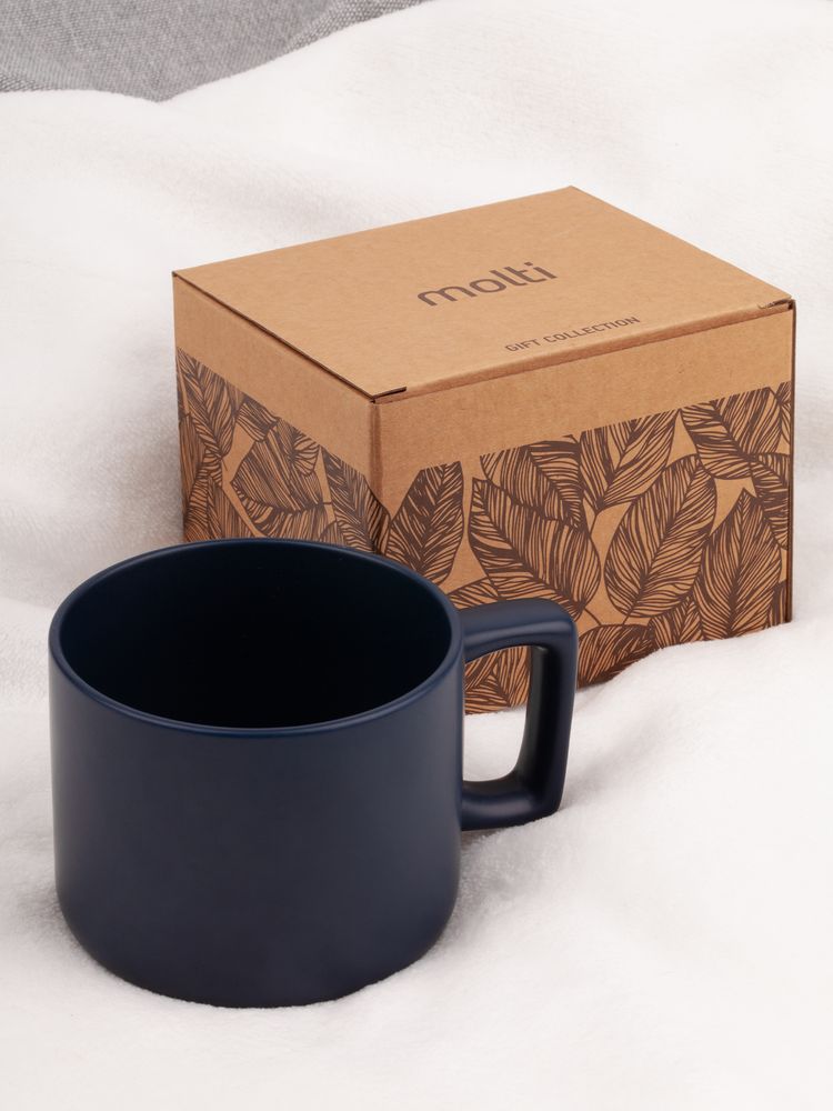 Чашка Jumbo в коробке матовая, темно-синяя — изображение 5