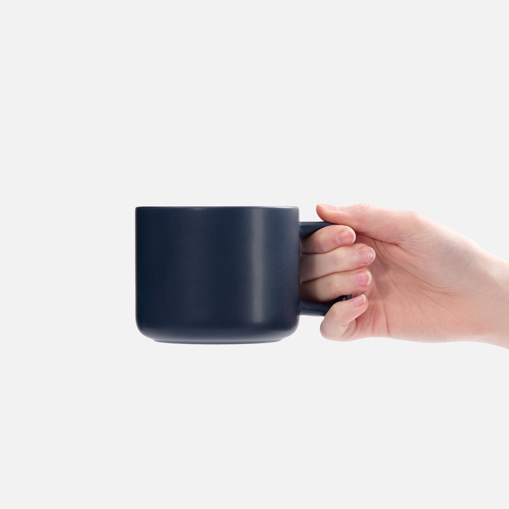 Чашка Jumbo в коробке матовая, темно-синяя — изображение 4