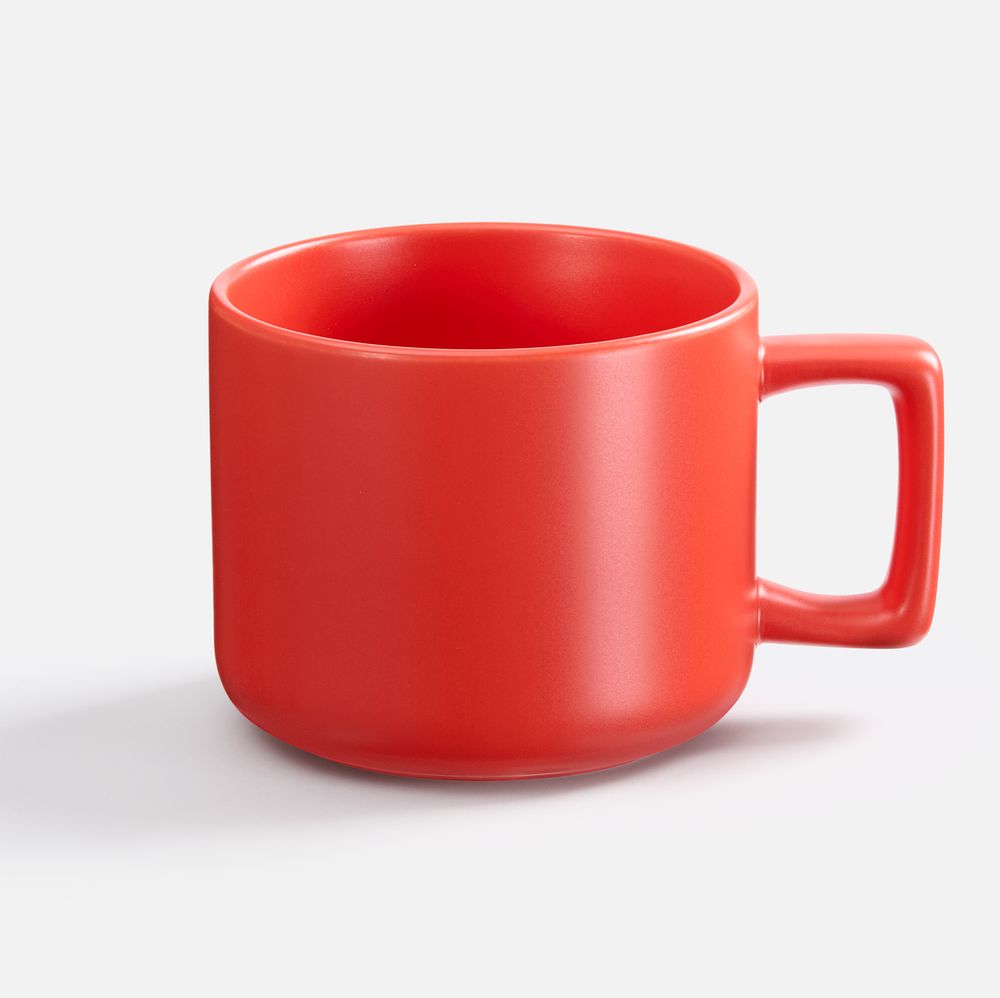 Чашка Jumbo в коробке матовая, красная — изображение 3