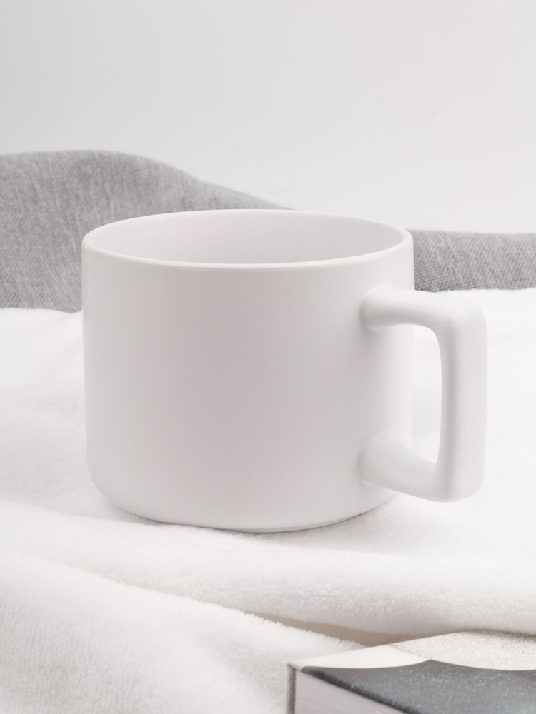 Чашка Jumbo в коробке матовая, белая — изображение 6