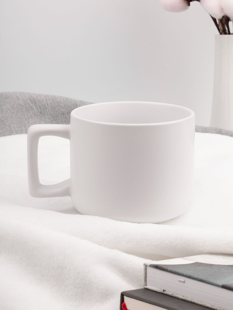 Чашка Jumbo в коробке матовая, белая — изображение 7