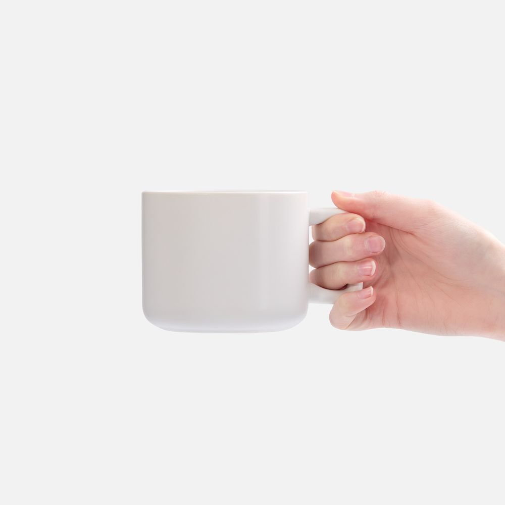 Чашка Jumbo в коробке матовая, белая — изображение 4