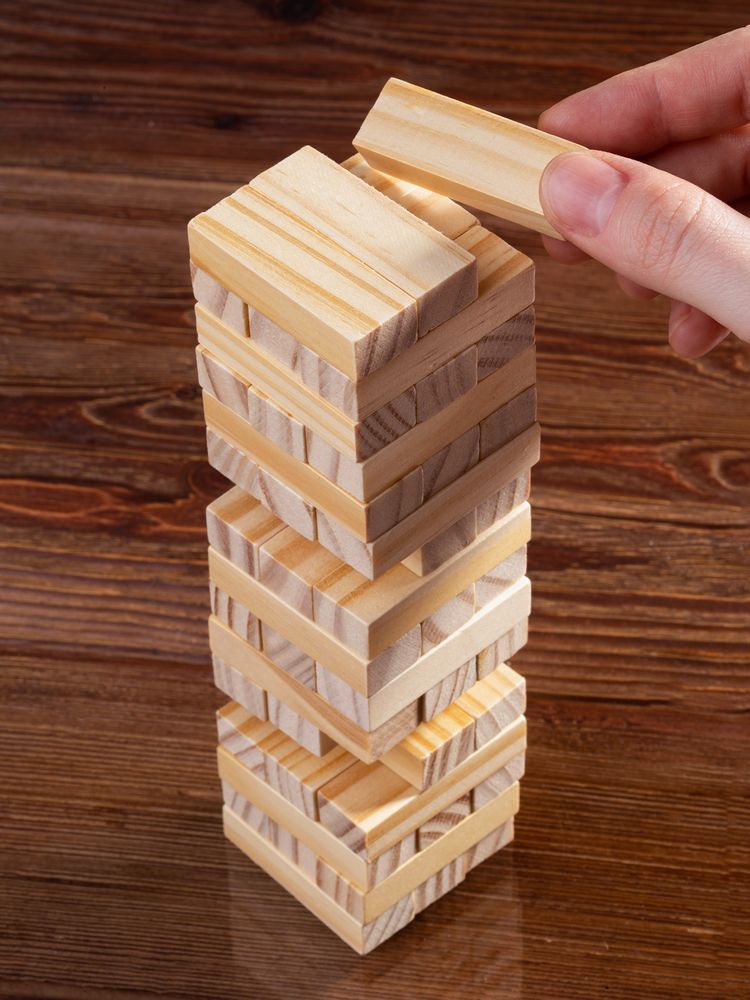 Игра «Деревянная башня мини», неокрашенная — изображение 7