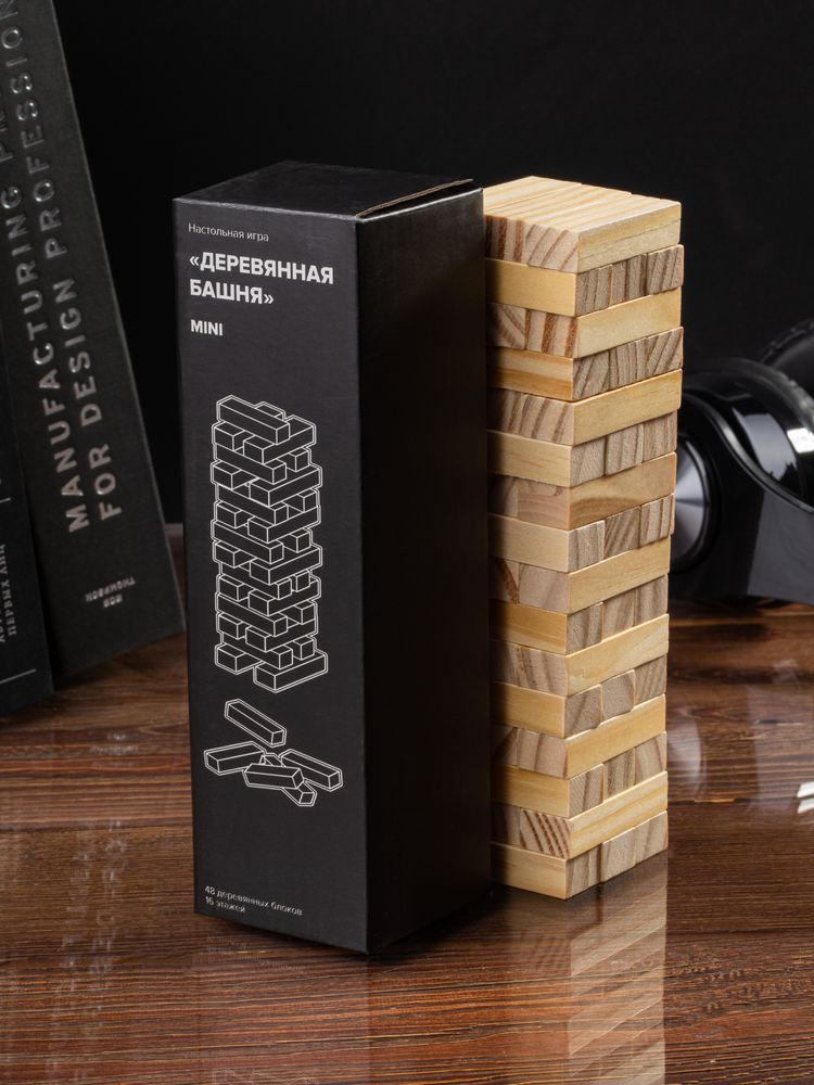 Игра «Деревянная башня мини», неокрашенная — изображение 9
