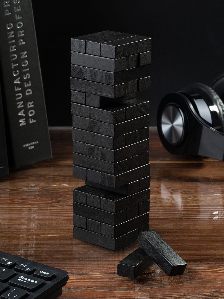 Игра «Деревянная башня мини», черная — изображение 5