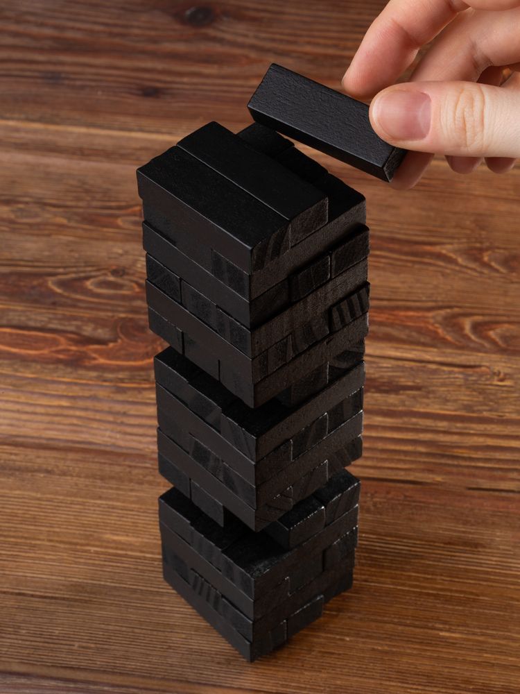 Игра «Деревянная башня мини», черная — изображение 6