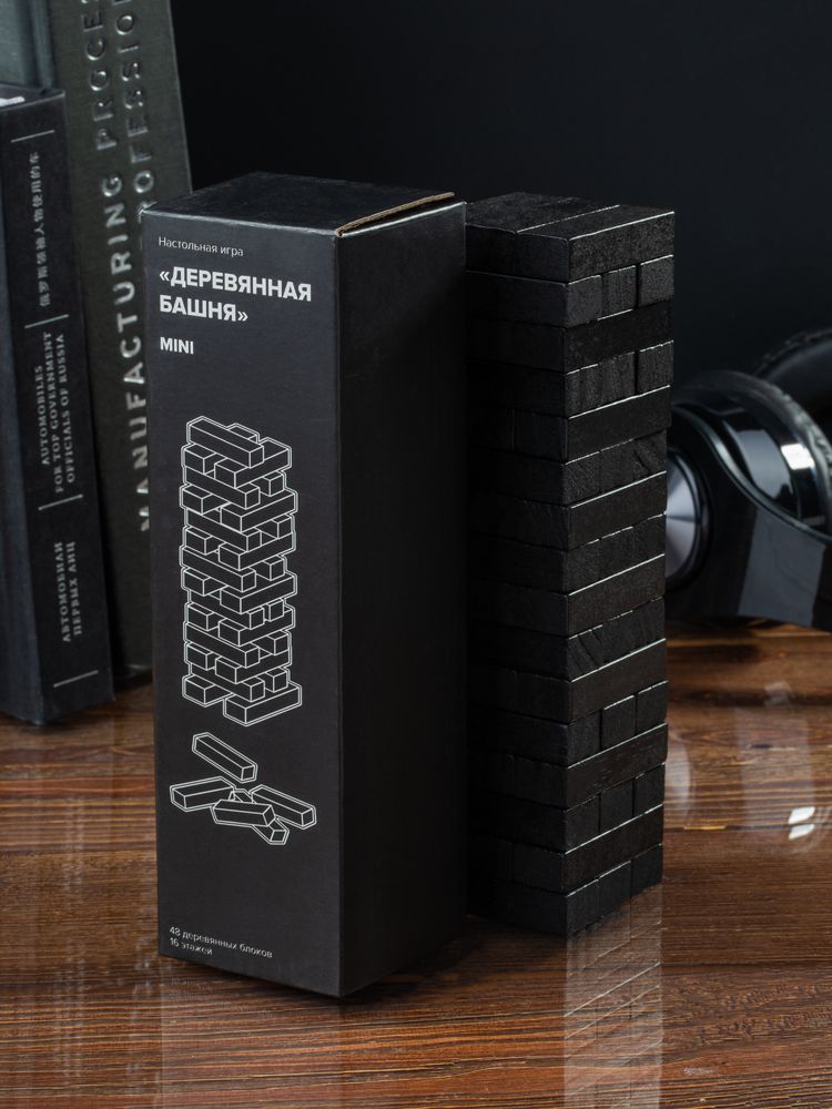 Игра «Деревянная башня мини», черная — изображение 7
