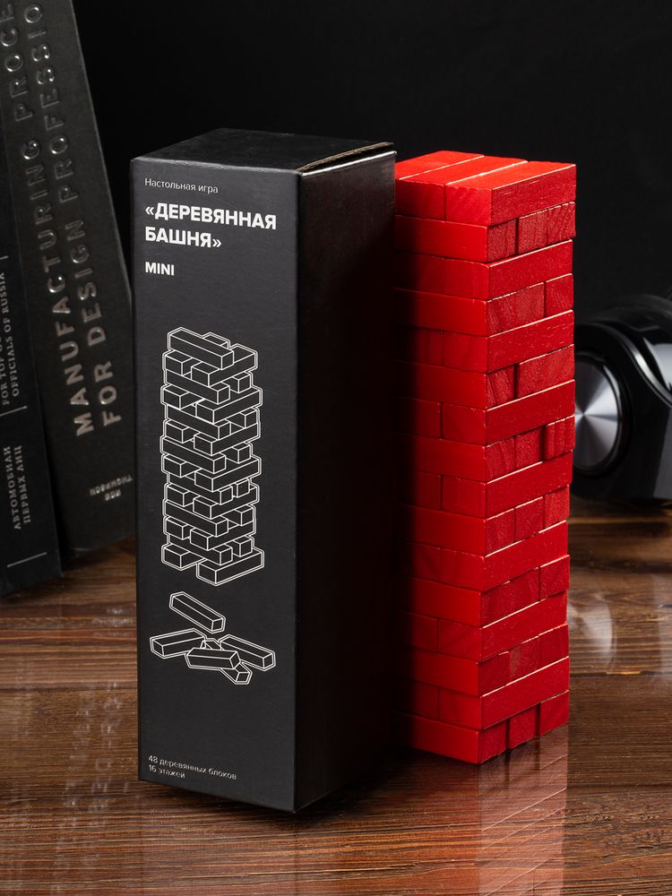 Игра «Деревянная башня мини», красная — изображение 7