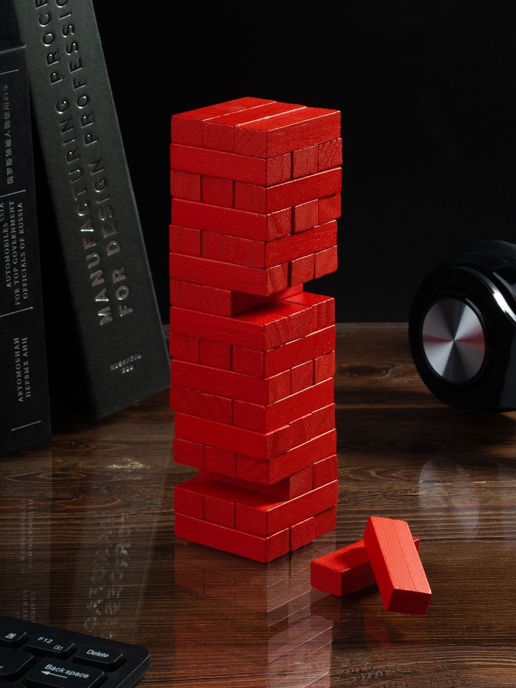 Игра «Деревянная башня мини», красная — изображение 4