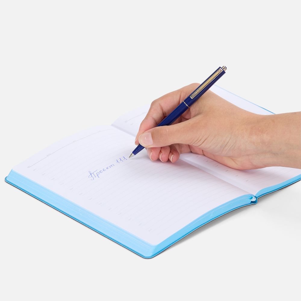 Ручка шариковая Senator Point, ver.2, темно-синяя — изображение 5