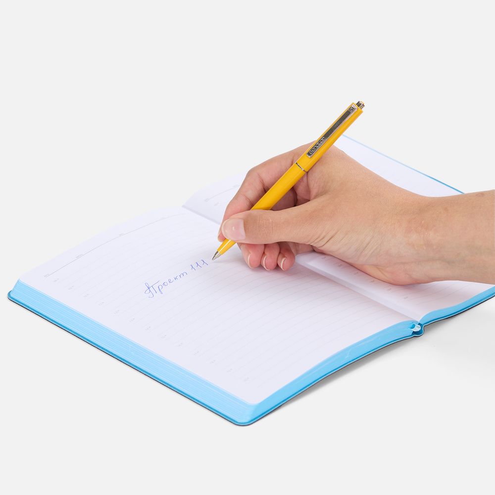 Ручка шариковая Senator Point, ver.2, желтая — изображение 5