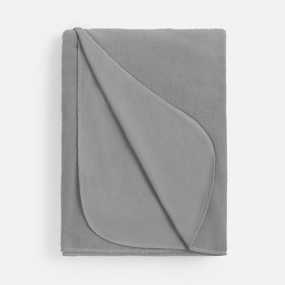 Флисовый плед Warm&Peace XL, серый — изображение 3