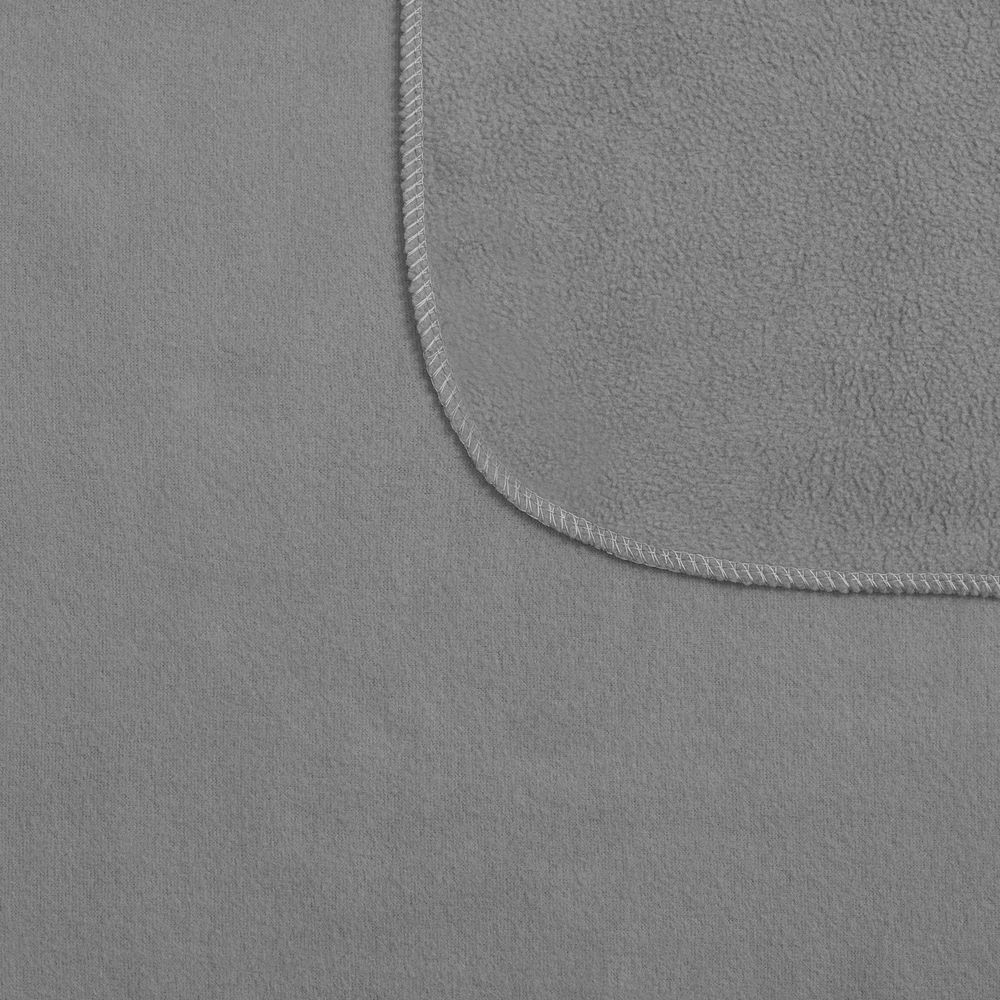 Флисовый плед Warm&Peace XL, серый — изображение 4