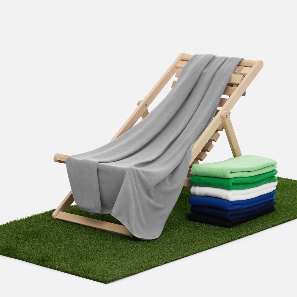 Флисовый плед Warm&Peace XL, серый — изображение 7