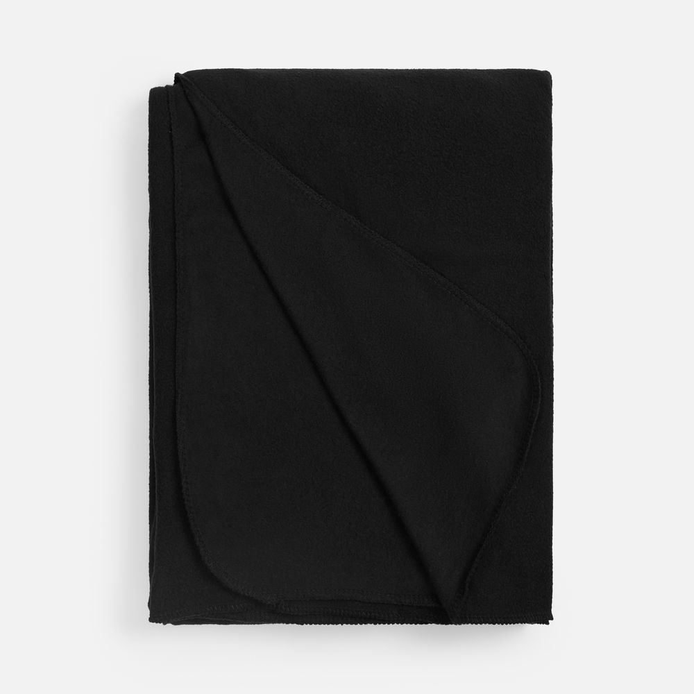 Флисовый плед Warm&Peace XL, черный — изображение 3