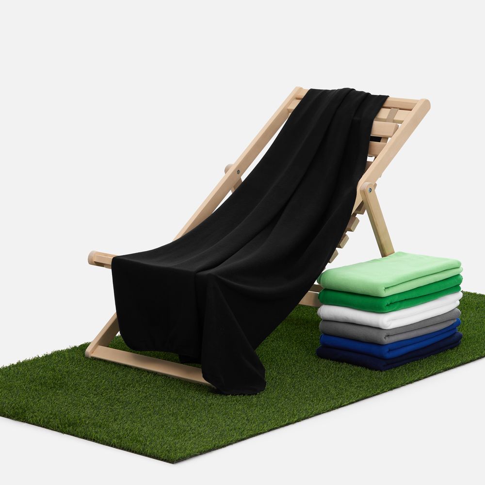 Флисовый плед Warm&Peace XL, черный — изображение 7