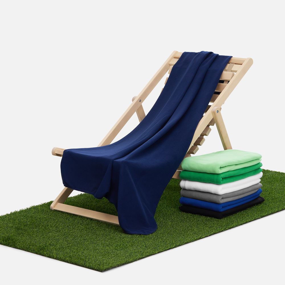 Флисовый плед Warm&Peace XL, синий — изображение 7