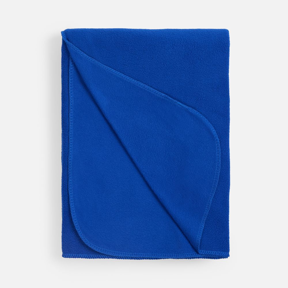 Флисовый плед Warm&Peace XL, ярко-синий — изображение 3