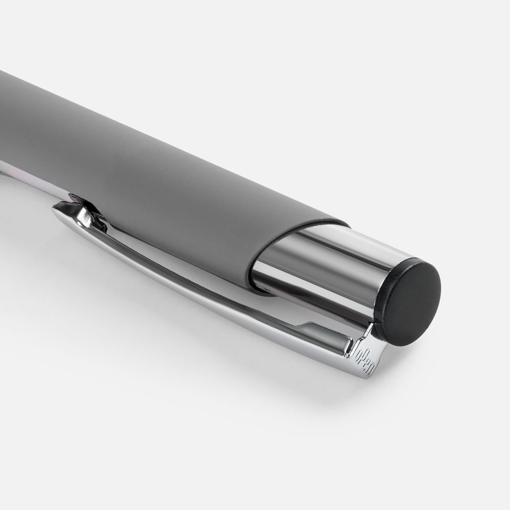 Ручка шариковая Keskus Soft Touch, серая — изображение 4