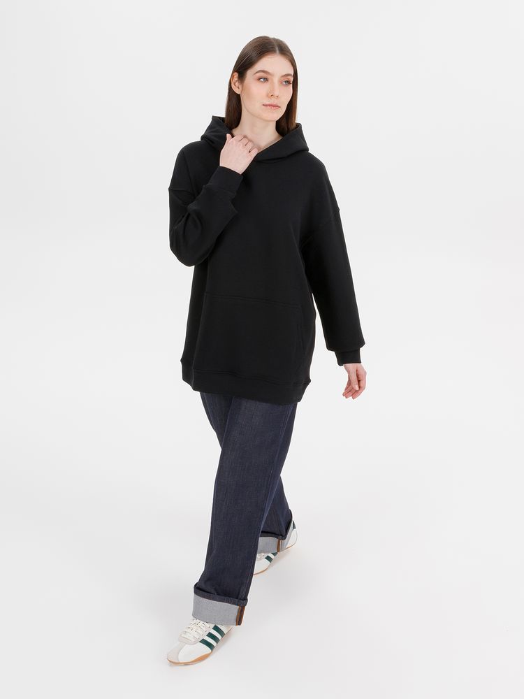 Худи оверсайз унисекс Outshine, черное — изображение 14