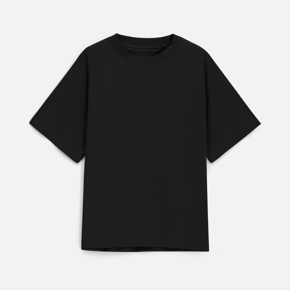 Футболка унисекс оверсайз T2, черная — изображение 8