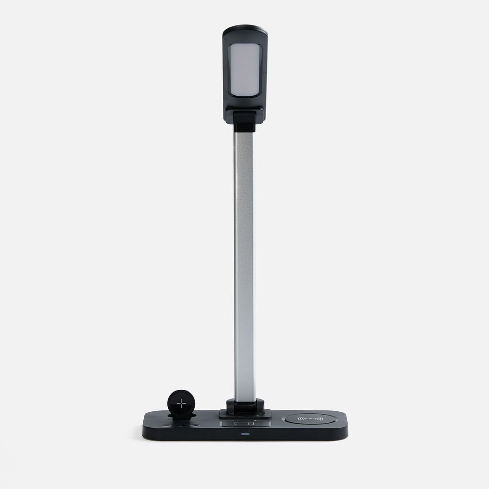 Настольная лампа с беспроводной зарядкой Power Light, черная — изображение 4