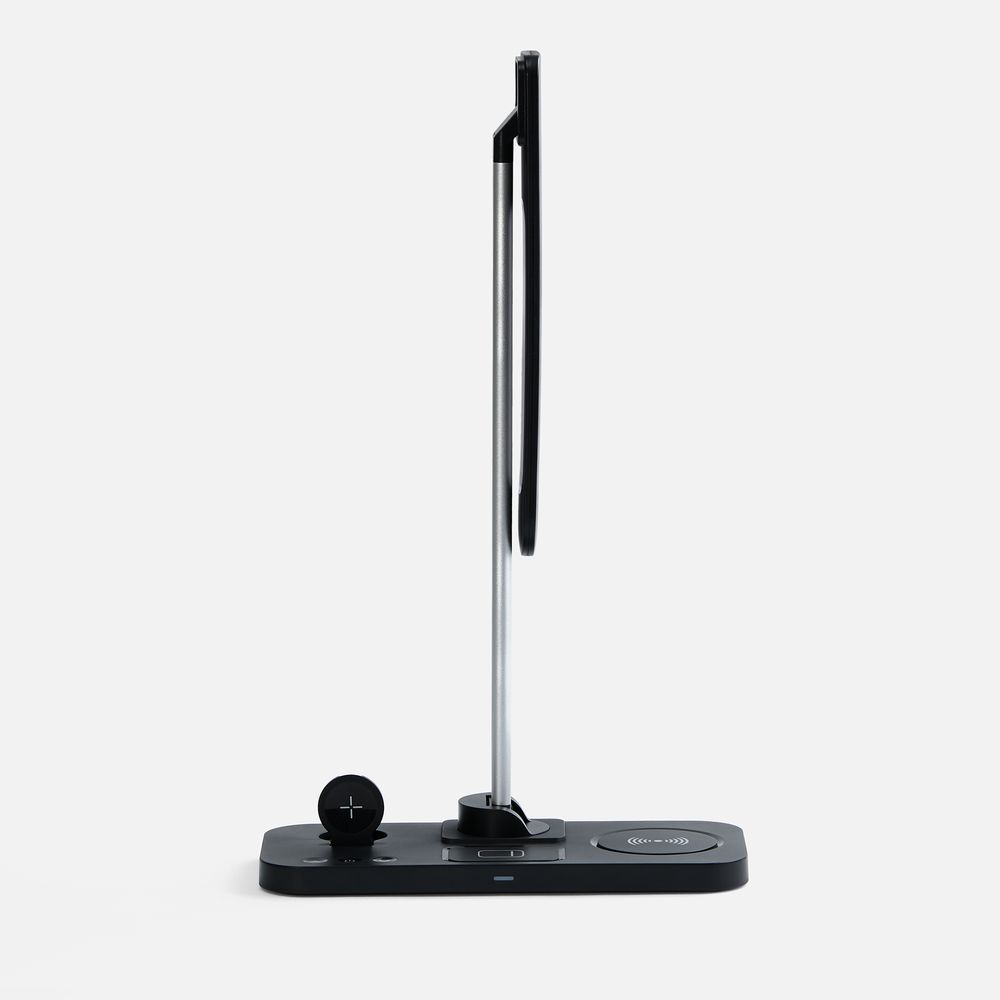 Настольная лампа с беспроводной зарядкой Power Light, черная — изображение 5