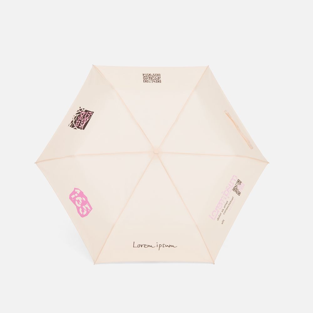 Зонт складной Nicety, бежевый — изображение 12