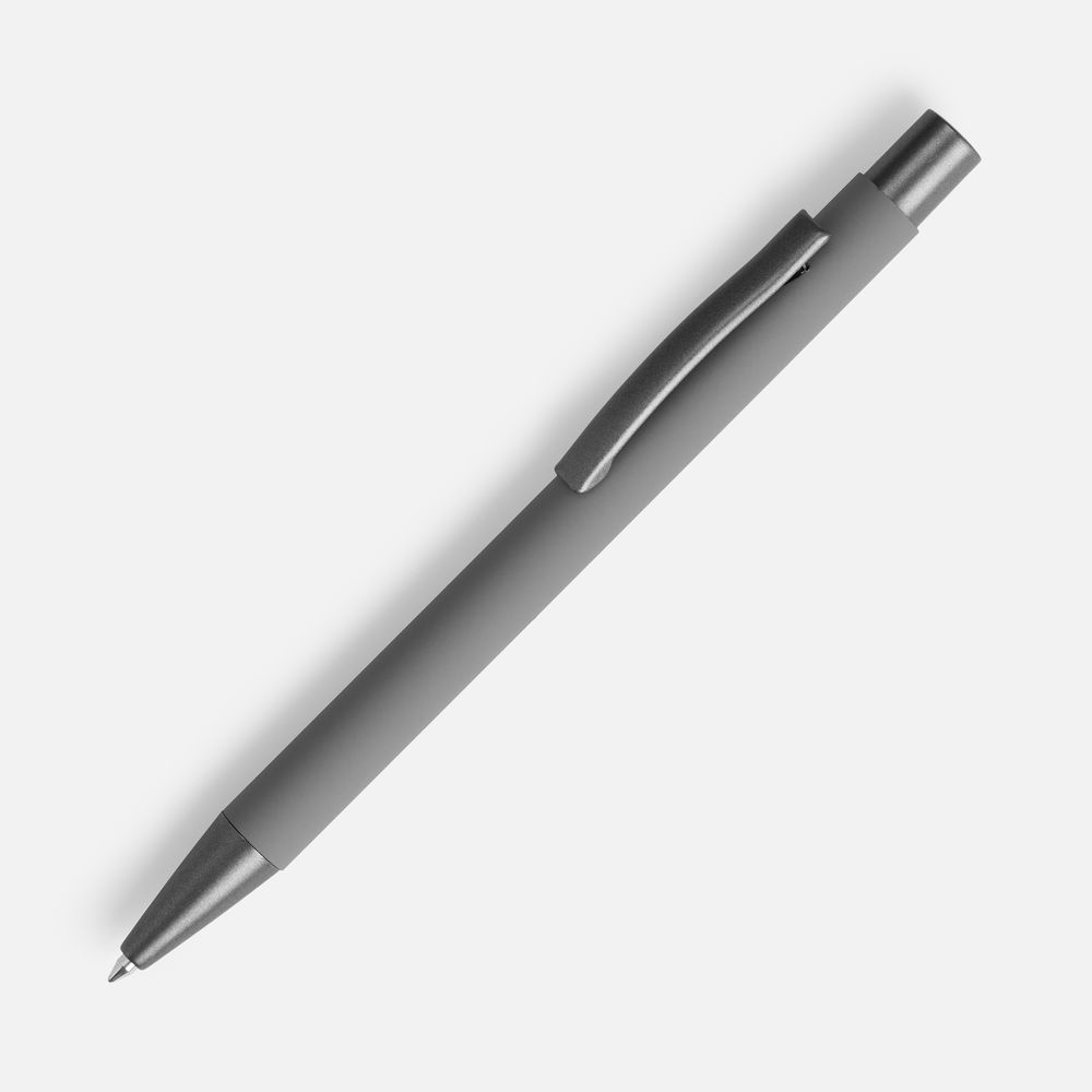 Ручка шариковая Atento Soft Touch, серая