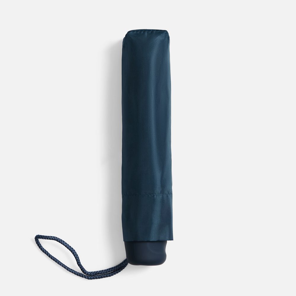 Зонт складной Basic, темно-синий — изображение 6