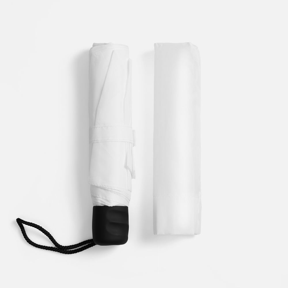 Зонт складной Basic, белый — изображение 5