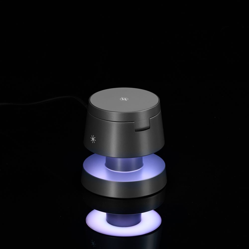 Станция беспроводной зарядки с подсветкой Lume, серая — изображение 8