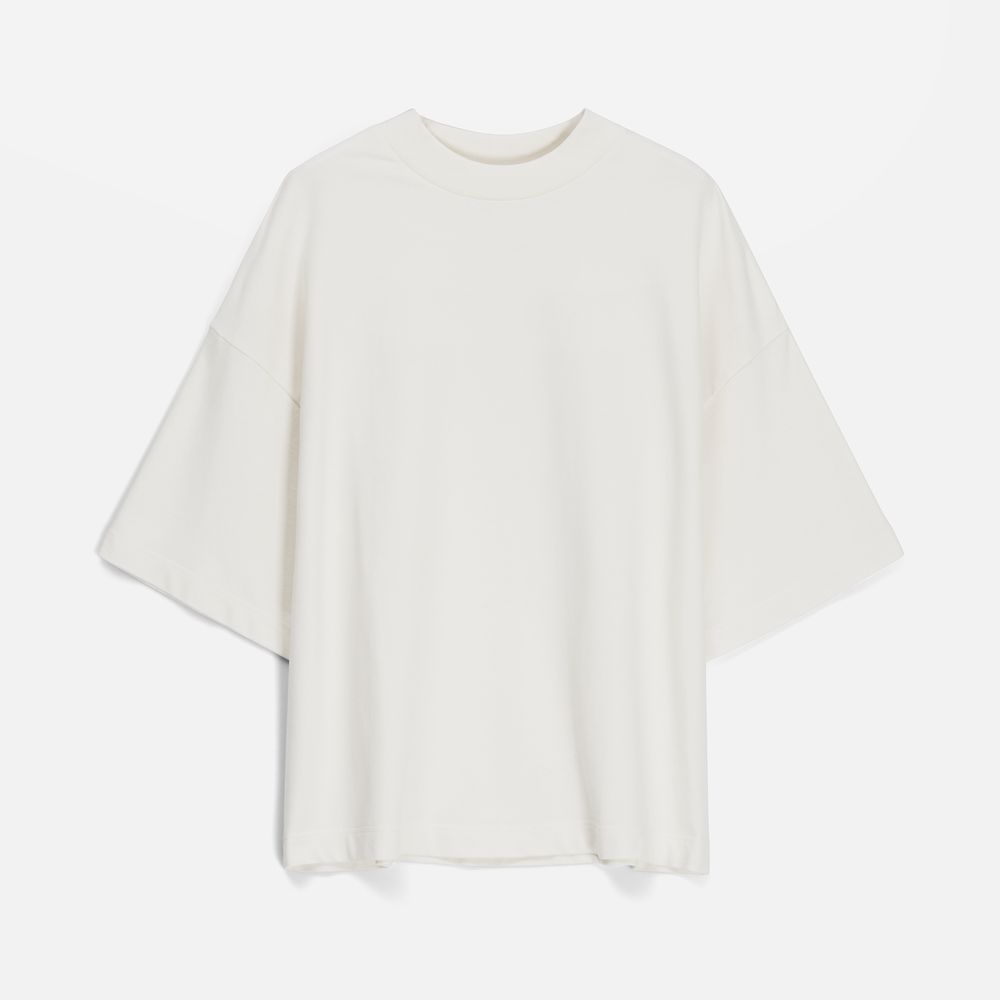Футболка оверсайз унисекс T9, молочно-белая — изображение 10
