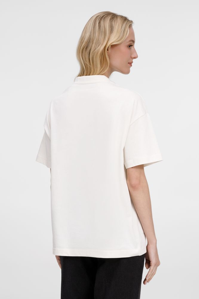 Футболка оверсайз унисекс Sinkopa, молочно-белая — изображение 15