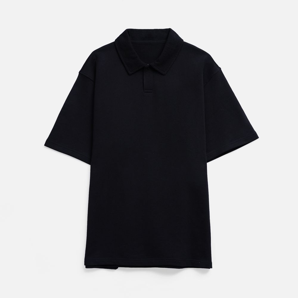 Рубашка поло унисекс Tiimi, черная — изображение 3