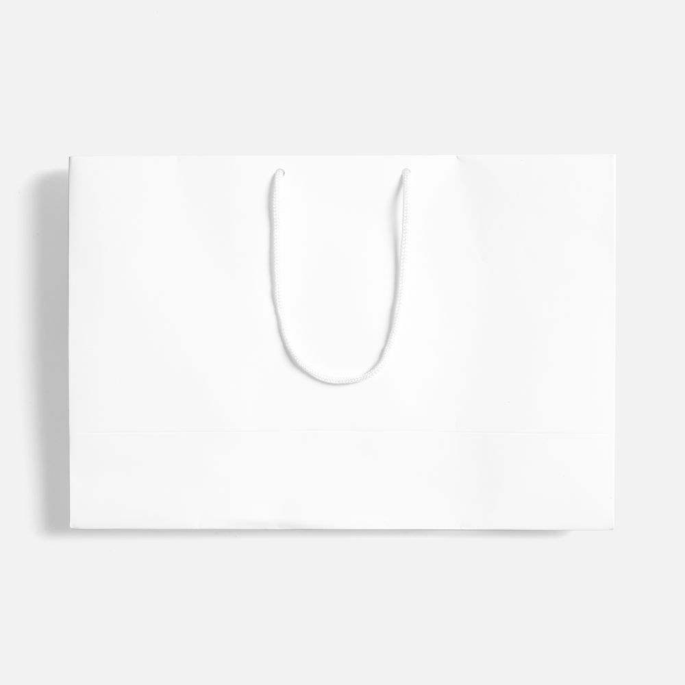 Пакет бумажный с ламинацией Lami Tote M, белый — изображение 3