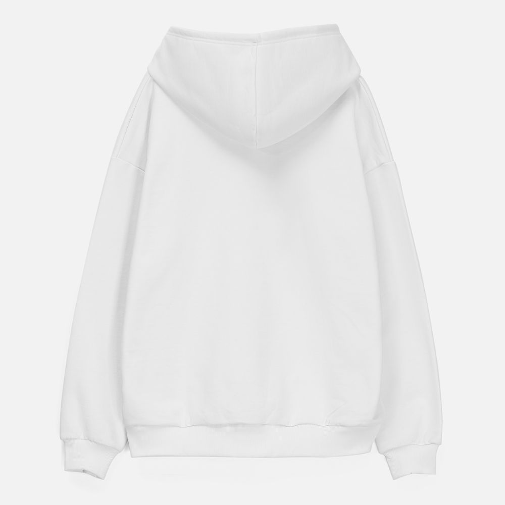Толстовка унисекс оверсайз Sartoro, белая — изображение 3