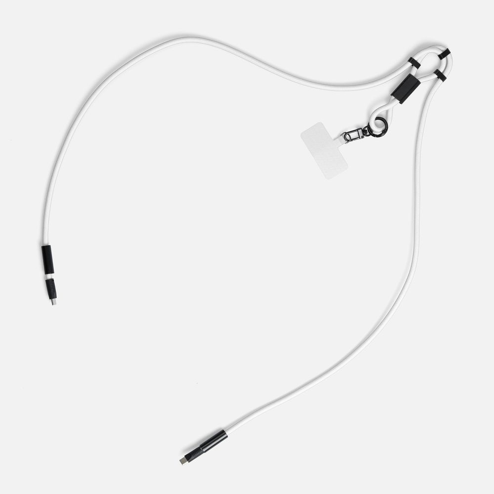 Кабель-ланьярд energyFlex Power Delivery 60 Вт, белый — изображение 6