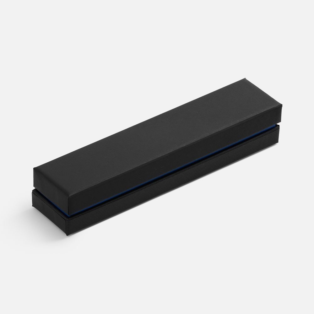 Ручка шариковая Eyeshot Soft Touch в футляре, темно-синяя — изображение 4