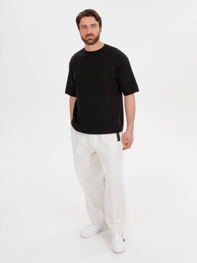 Джемпер с коротким рукавом Siluetti Volumica, черный — изображение 11