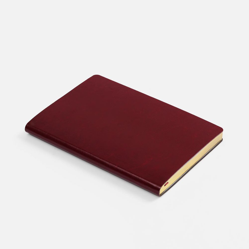 Ежедневник Nebraska Flex, недатированный, бордовый с золотистым — изображение 5